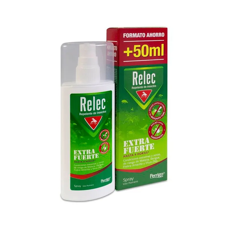 Relec Extrafuerte Repelente de Mosquitos Spray XL, 125 ml