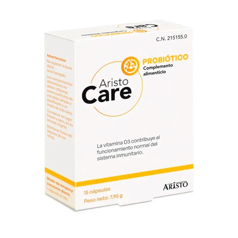 Aristo Care Probiótico, 15 capsulas