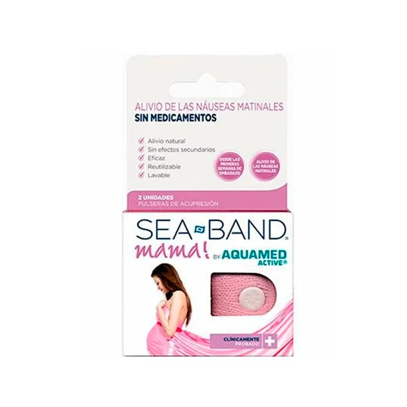 Sea Band Pulsera Antimareo Stop Nauseas Mama, 2 unidades Sea Band Pulsera Antimareo Stop Nauseas Mama, 2 unidades