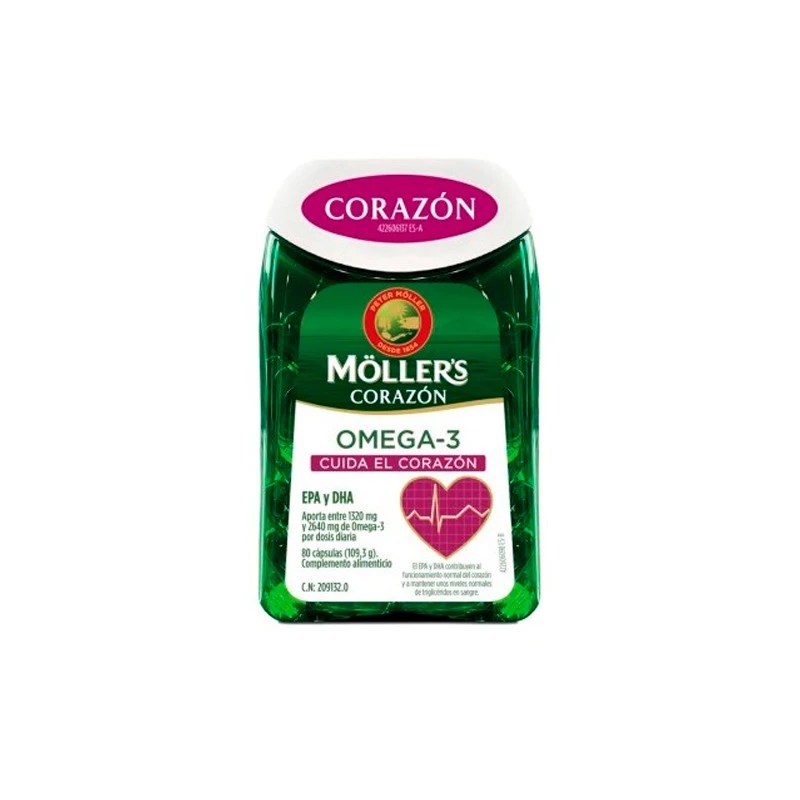Moller's Corazon Omega 3, 80 capsulas