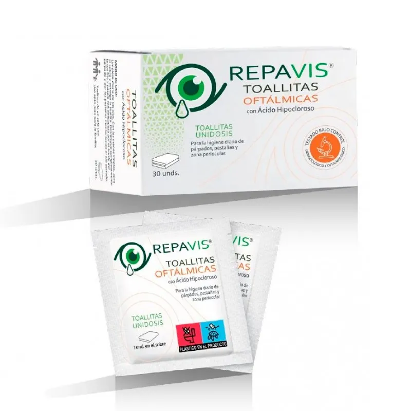 Repavis Toallitas Oftalmicas, 30 toallitas Repavis Toallitas Oftalmicas, 30 toallitas