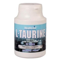 Health Aid L-Taurina, 60 comprimidos de 550 mg.