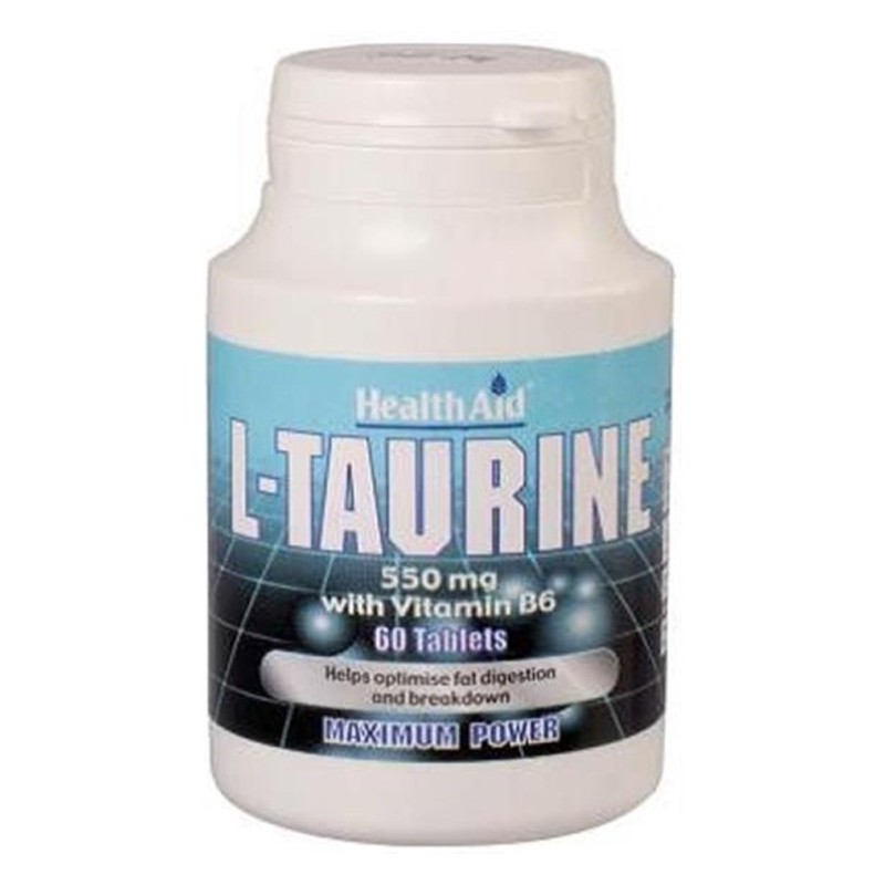 Health Aid L-Taurina, 60 comprimidos de 550 mg.