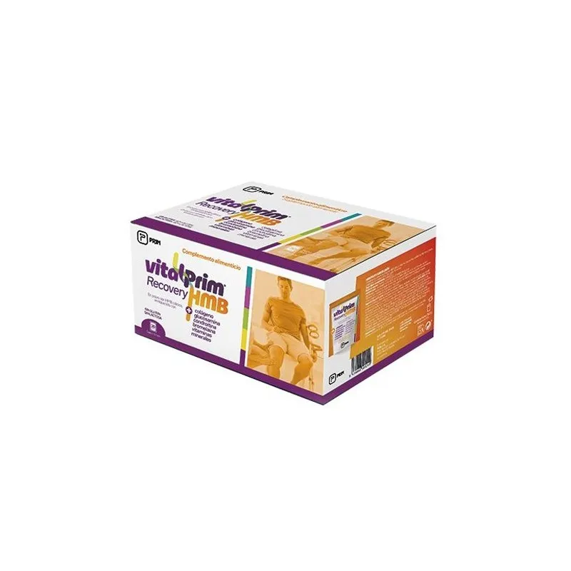 Vitalprim Recovery HMB Colageno Sabor Limon, 30 sobres 12 g