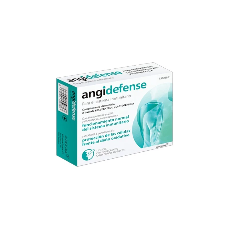 Angidefense Sabor Citrico, 12 sticks bucodispersables 1,8 g