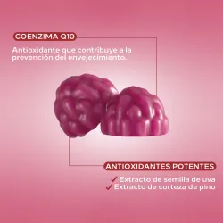 Cumlaude Femgummy Antiox Sabor Frutas del Bosque, 60 gummies