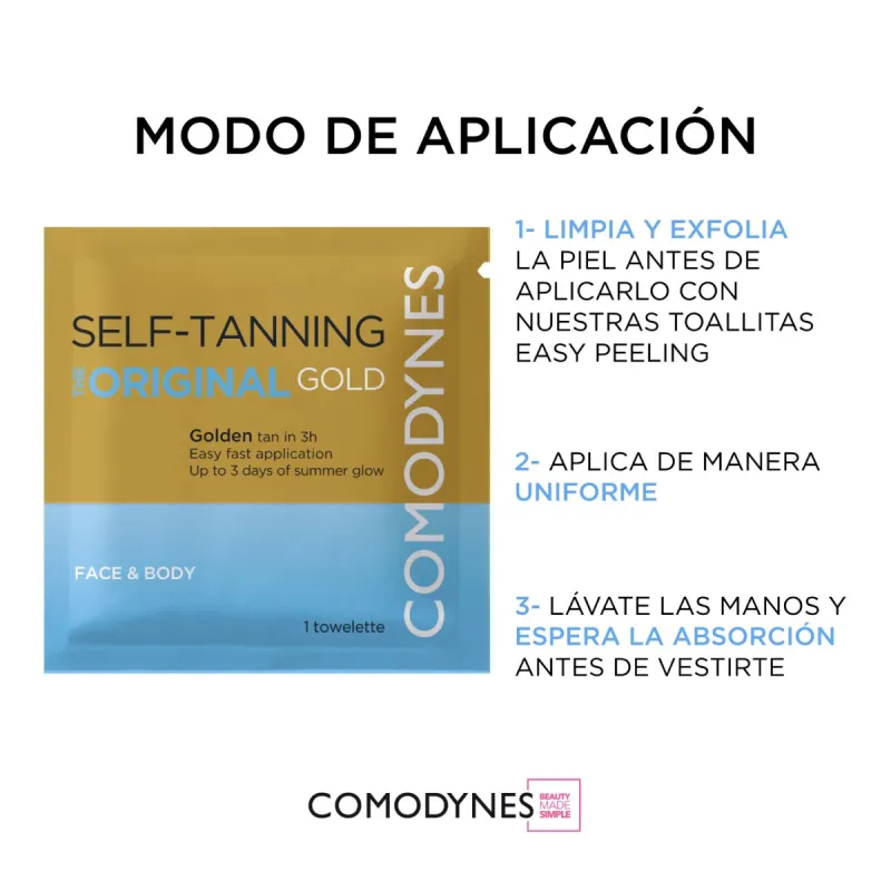 Comodynes Toallitas autobronceadoras, 8 unidades Comodynes Toallitas autobronceadoras, 8 unidades