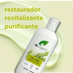 Dr Organic Gel de ducha de Árbol de Té, 250ml.