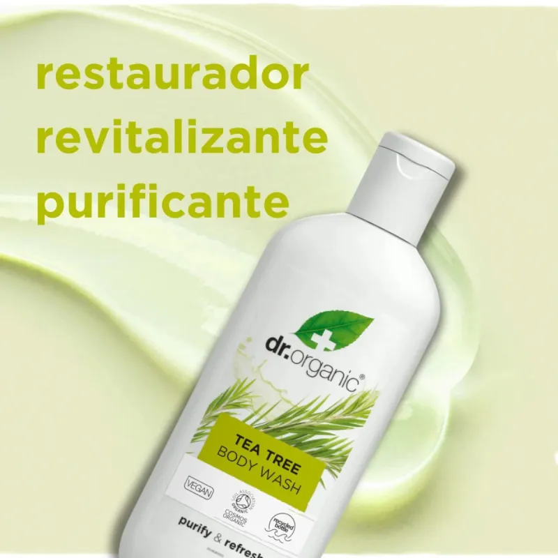 Dr Organic Gel de ducha de Árbol de Té, 250ml.