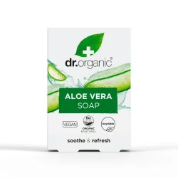 Dr Organic Pastilla de jabón Aloe Vera, 100g. Dr Organic Pastilla de jabón Aloe Vera, 100g.