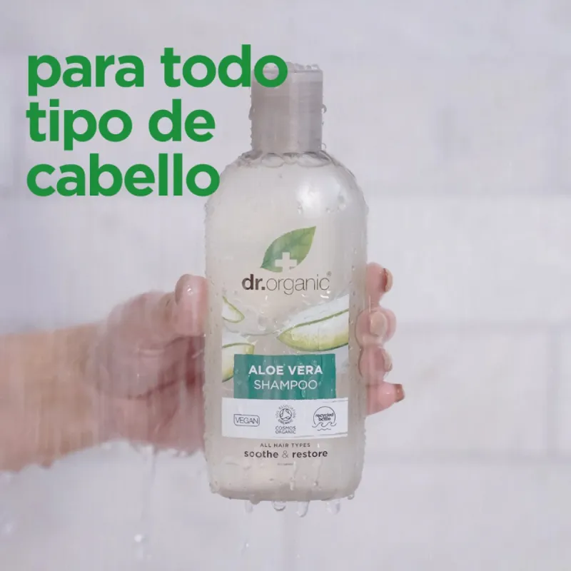 Dr Organic Champú de Aloe Vera, 265ml. Dr Organic Champú de Aloe Vera, 265ml.