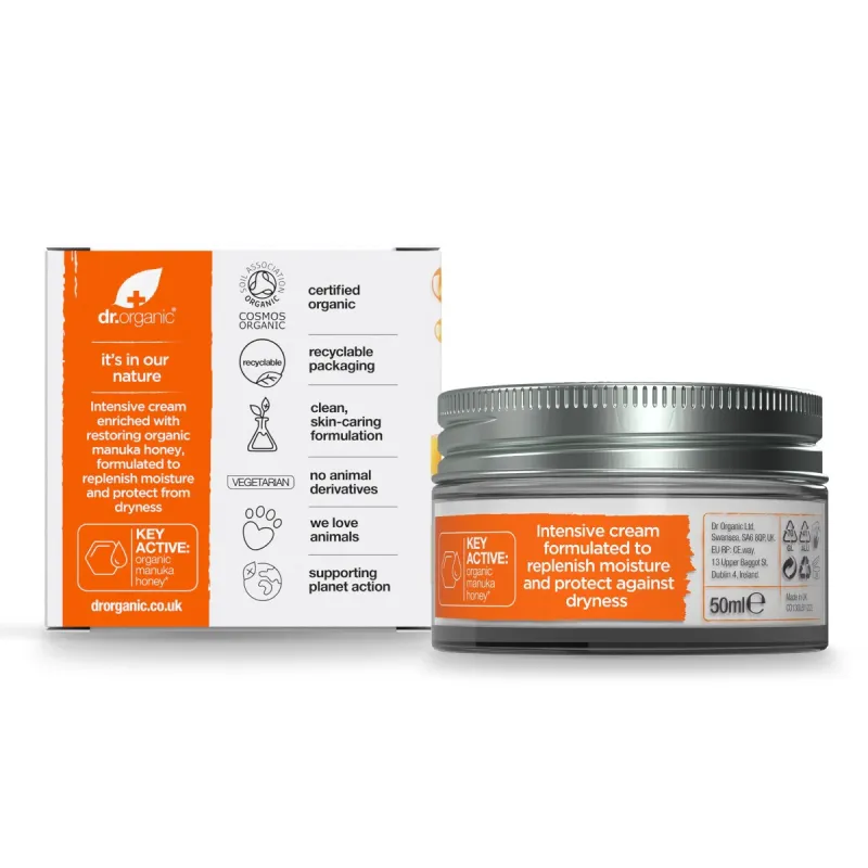 Dr Organic Crema rescate de Miel de Manuka, 50ml. Dr Organic Crema rescate de Miel de Manuka, 50ml.