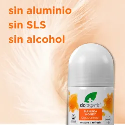 Dr Organic Desodorante de Miel de Manuka, 50ml. Dr Organic Desodorante de Miel de Manuka, 50ml.