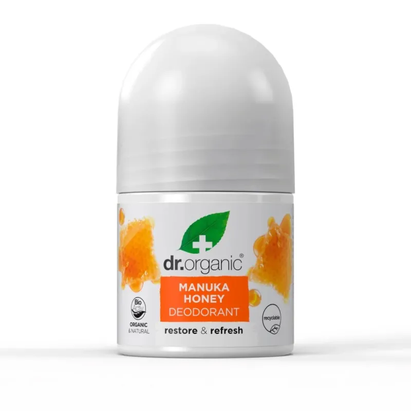 Dr Organic Desodorante de Miel de Manuka, 50ml. Dr Organic Desodorante de Miel de Manuka, 50ml.