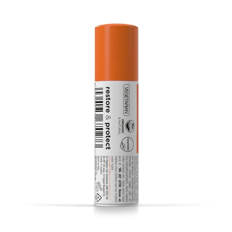 Dr Organic Bálsamo labial de Miel de Manuka, 5.7ml.