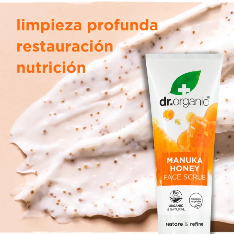 Dr Organic Exfoliante facial de Miel de Manuka, 125ml. Dr Organic Exfoliante facial de Miel de Manuka, 125ml.