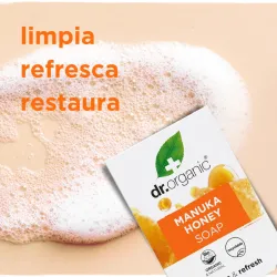 Dr Organic Pastilla de jabón de Miel de Manuka, 100g,