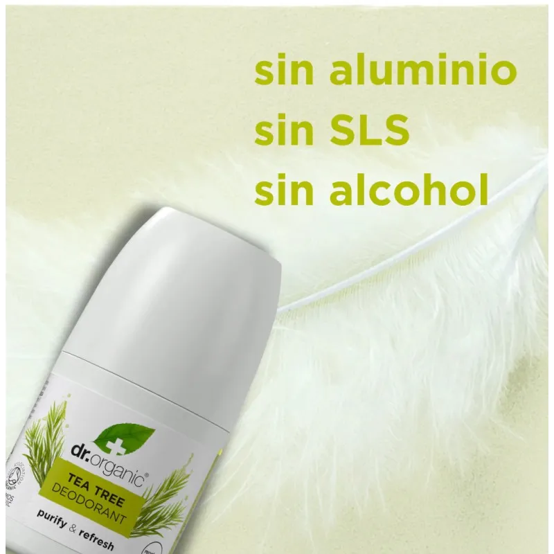 Dr Organic Desodorante de Árbol de Té, 50ml. Dr Organic Desodorante de Árbol de Té, 50ml.