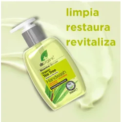 Dr Organic Jabón de manos de Árbol de Té, 250ml.