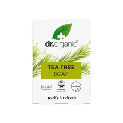 Dr Organic Pastilla de jabón de Árbol de Té, 100g.