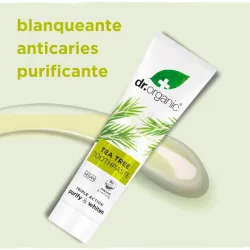 Dr Organic Pasta de dientes de Árbol de Té, 100ml.