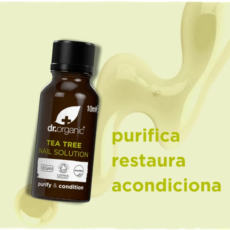 Dr Organic Solución para uñas de Árbol de Té, 10ml. Dr Organic Solución para uñas de Árbol de Té, 10ml.