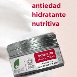 Dr Organic Crema de noche Rose Otto, 50ml. Dr Organic Crema de noche Rose Otto, 50ml.