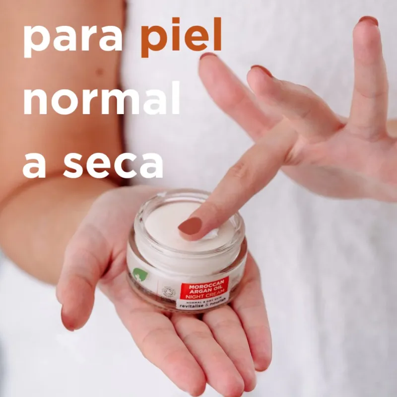 Dr Organic Crema de noche de Argán, 50ml.