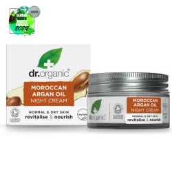 Dr Organic Crema de noche de Argán, 50ml.