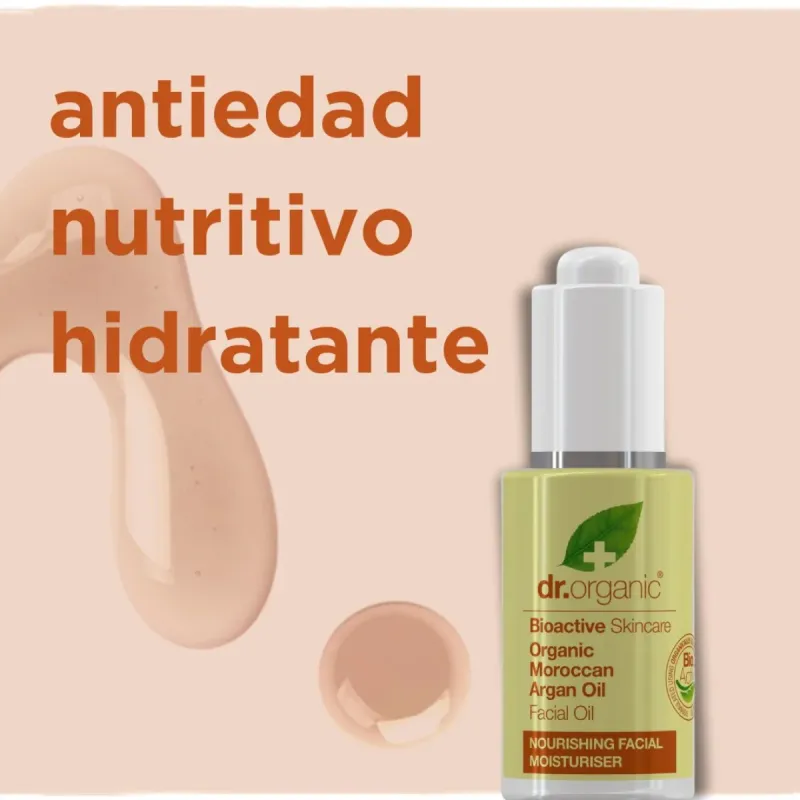 Dr Organic Aceite facial de aceite de Argán, 30ml. Dr Organic Aceite facial de aceite de Argán, 30ml.
