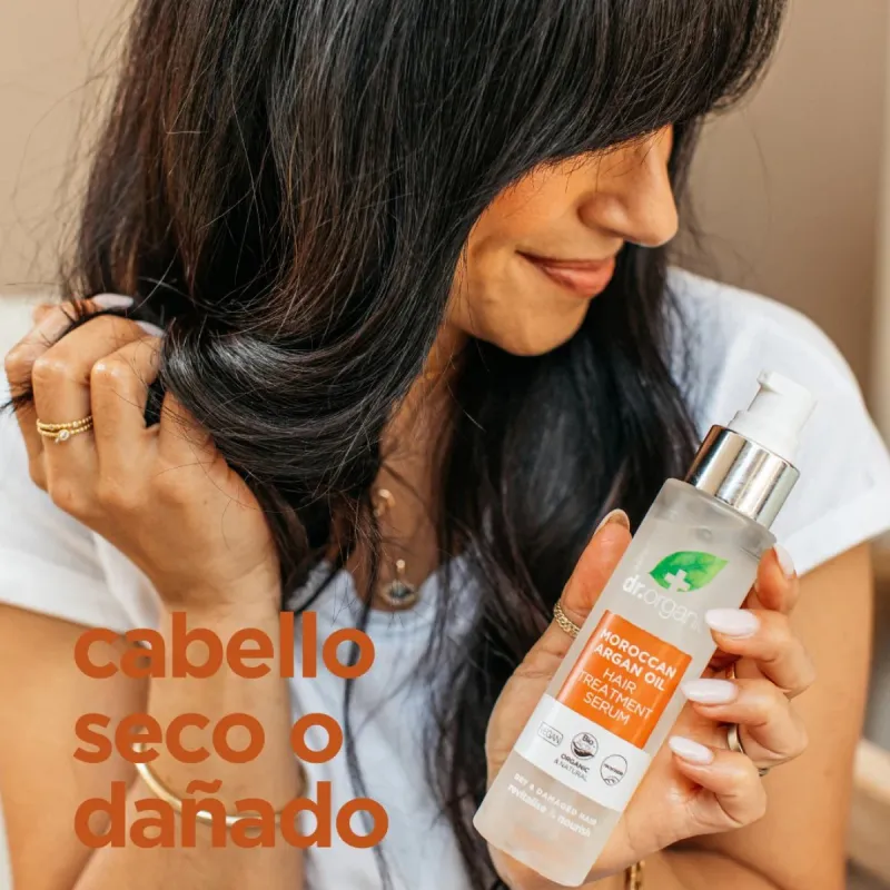 Dr Organic Sérum tratamiento capilar de aceite de Argán, 100ml.
