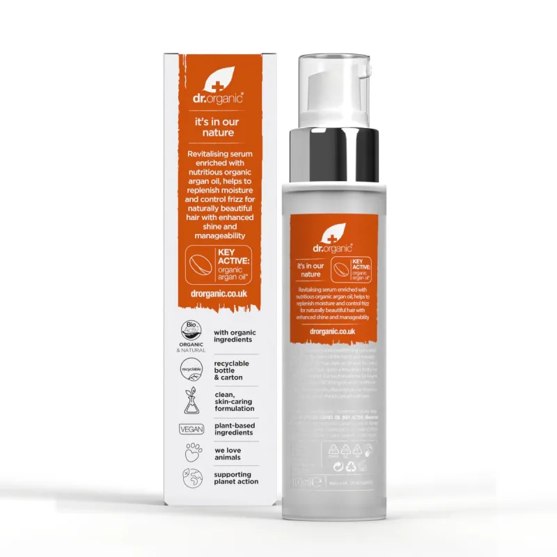 Dr Organic Sérum tratamiento capilar de aceite de Argán, 100ml.