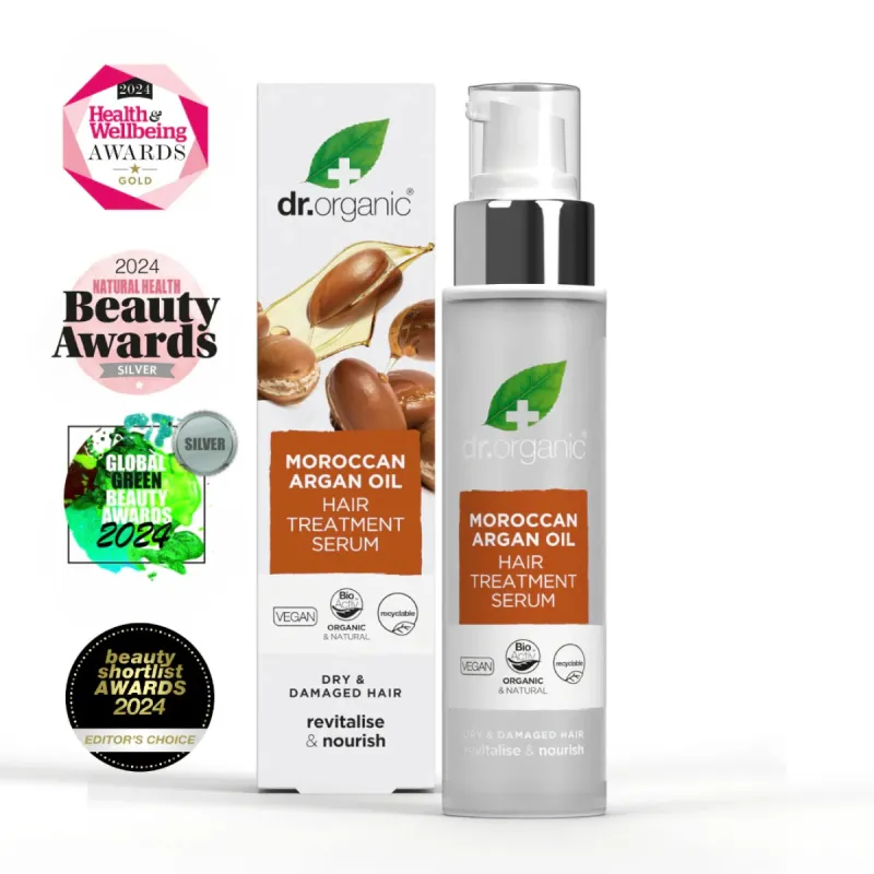 Dr Organic Sérum tratamiento capilar de aceite de Argán, 100ml.