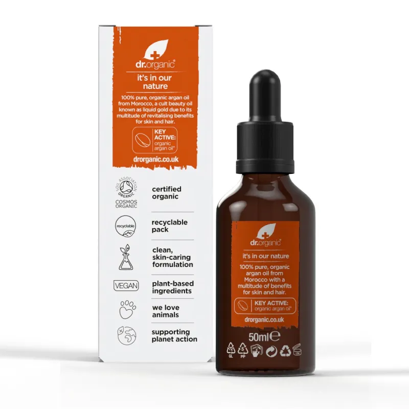Dr Organic Aceite puro de Argán, 50ml.