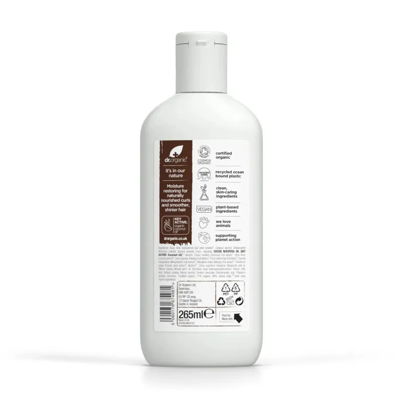 Dr Organic Acondicionador de aceite de Coco, 265ml. Dr Organic Acondicionador de aceite de Coco, 265ml.