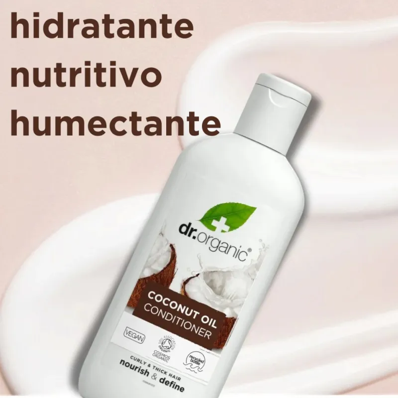 Dr Organic Acondicionador de aceite de Coco, 265ml. Dr Organic Acondicionador de aceite de Coco, 265ml.