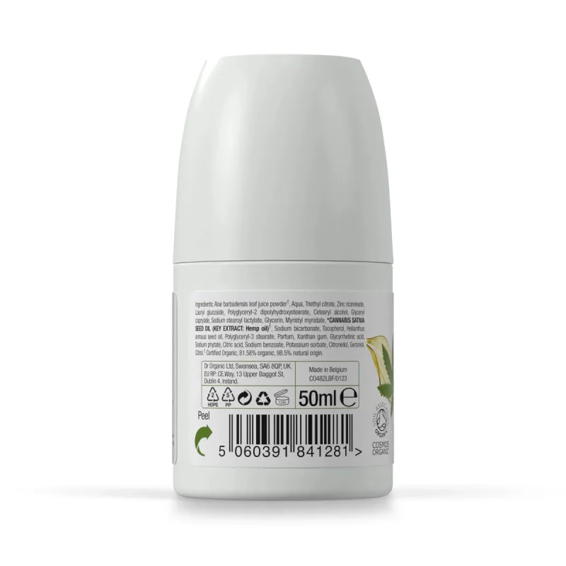 Dr Organic Desodorante de Cáñamo, 50 ml.