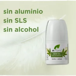 Dr Organic Desodorante de Cáñamo, 50 ml.