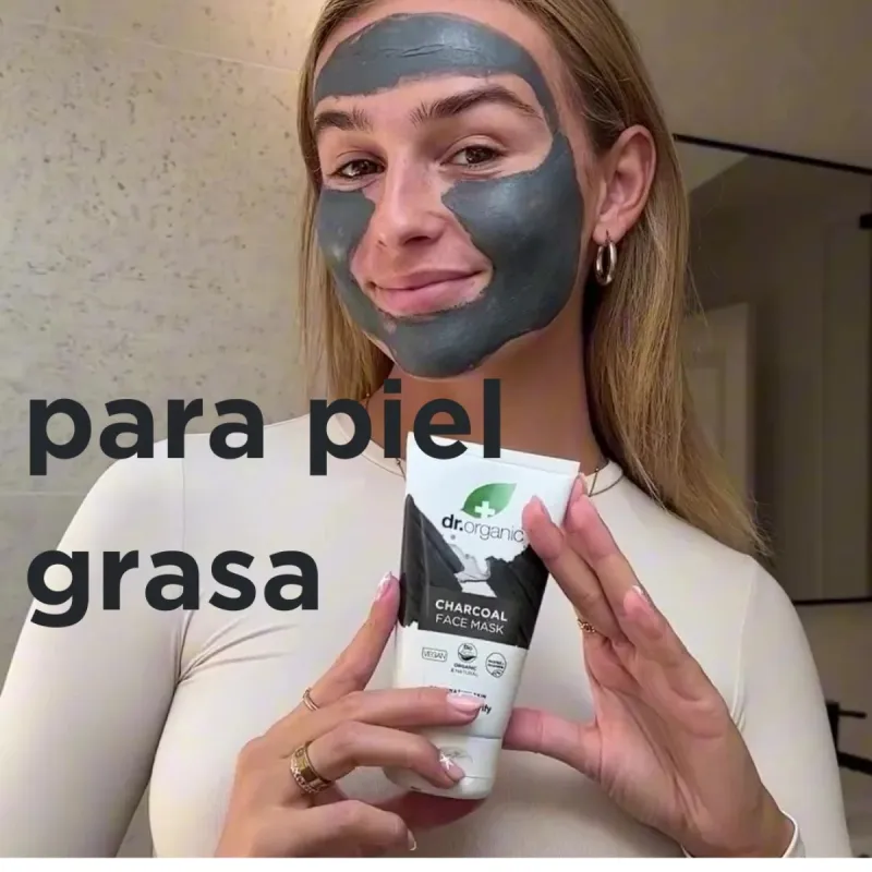 Dr Organic Mascarilla facial de Carbón Activo, 125ml.