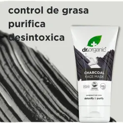 Dr Organic Mascarilla facial de Carbón Activo, 125ml.