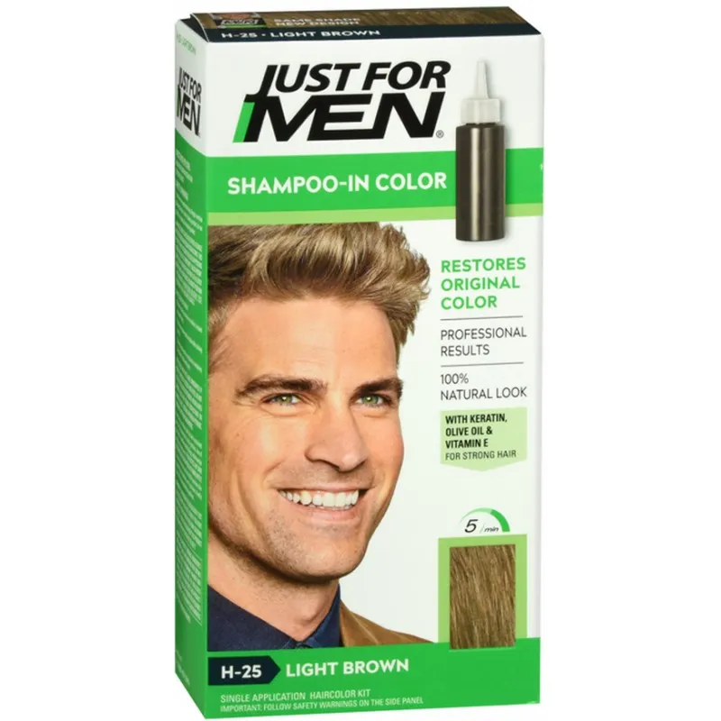 Just For Men Champú Colorante Castaño Claro, 30ml.