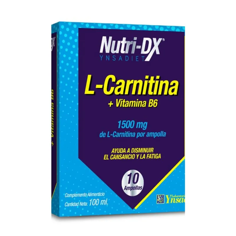 Ynsadiet L-Carnitina + B6 10 viales | Farmacia Barata