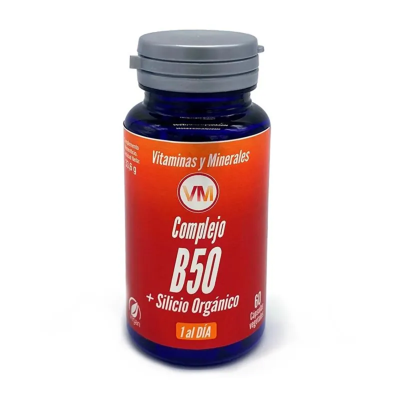 Complejo B50 + Silicio Orgánico Ynsadiet 60 cápsulas | Farmacia Barata
