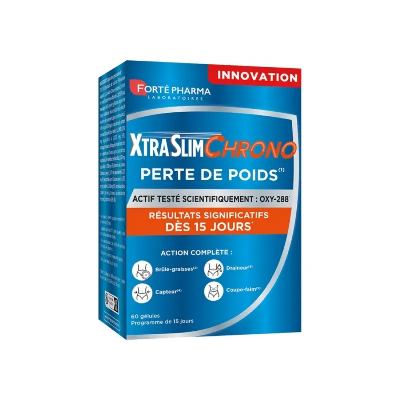 Forte Farma Chrono Xtraslim Programa 15 días Perdida Peso 60CAPS