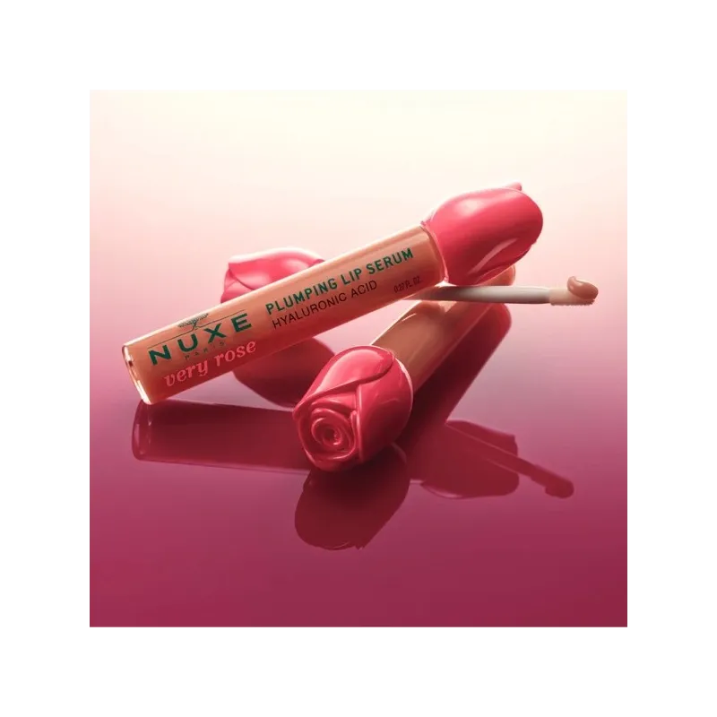 Nuxe Very Rose serum de labios repulpante textura