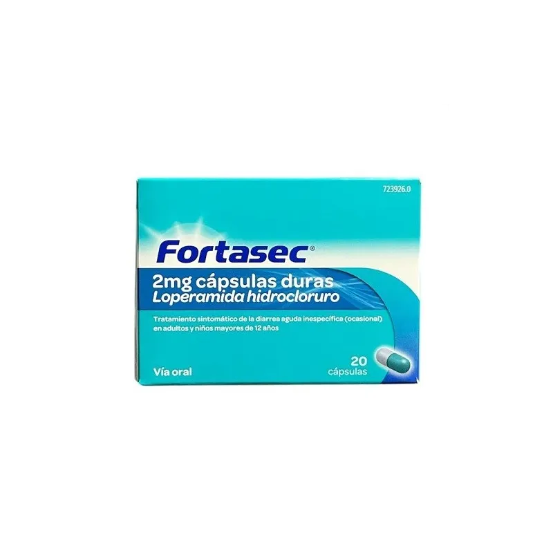 Fortasec 2mg, 20 cápsulas.