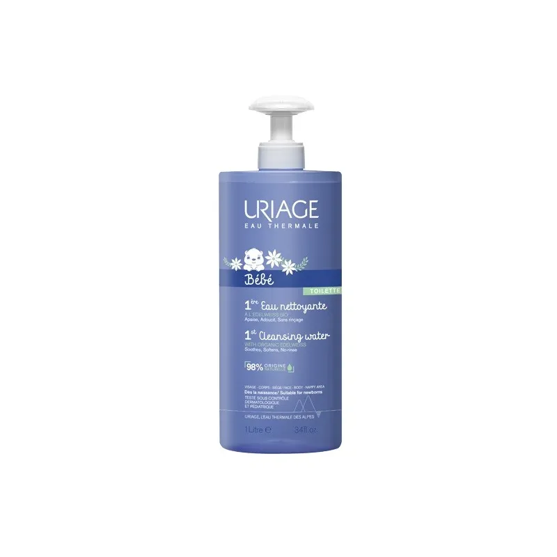 Uriage 1er Eau Agua Limpiadora Suave, 500 ml