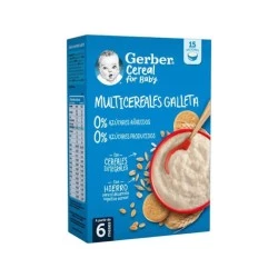 Nestle Gerber Multicereales Galleta 0% azucares, 2x270 gramos