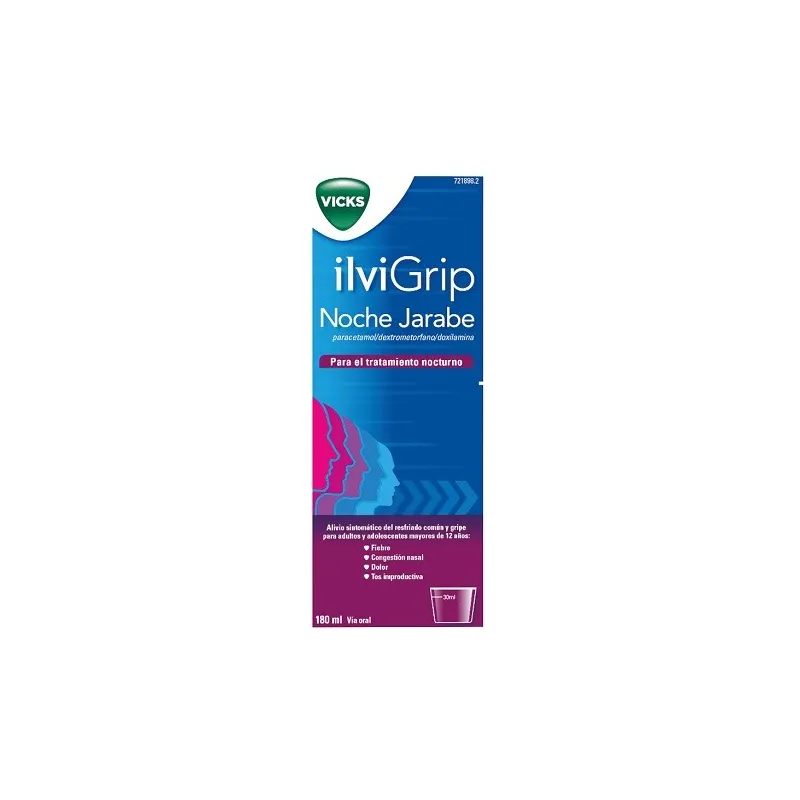 ilviGrip noche jarabe, 180 ml