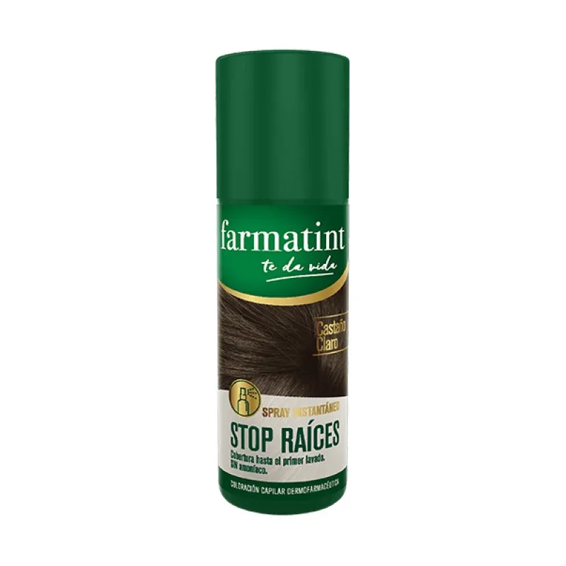 Farmatint FTT Stop Raíces Castaño Claro Spray, 75 ml
